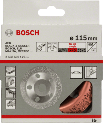 New Genuine Bosch 2608600179 Carbide Grinding Head, 115 mm For small angle