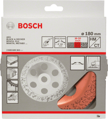 New Genuine Bosch 2608600363 Carbide Grinding Head, 180 mm For large angle