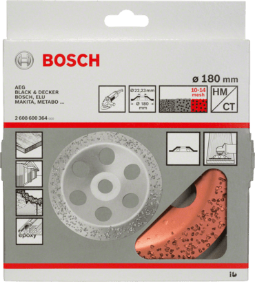 New Genuine Bosch 2608600364 Carbide Grinding Head, 180 mm For large angle