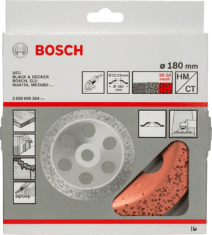 New Genuine Bosch 2608600364 Carbide Grinding Head, 180 mm For large angle