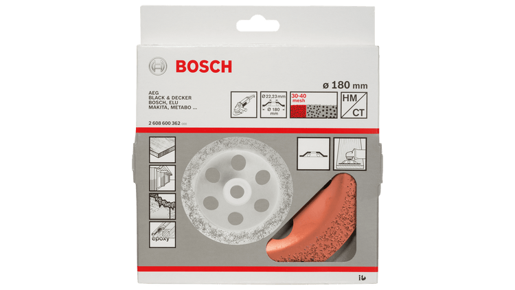 New Genuine Bosch 2608600364 Carbide Grinding Head, 180 mm For large angle
