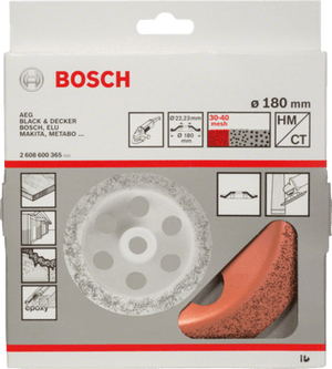 New Genuine Bosch 2608600365 Carbide Grinding Head, 180 mm For large angle