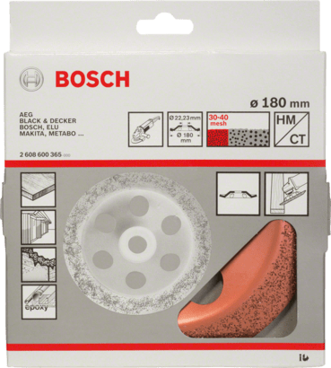 New Genuine Bosch 2608600365 Carbide Grinding Head, 180 mm For large angle