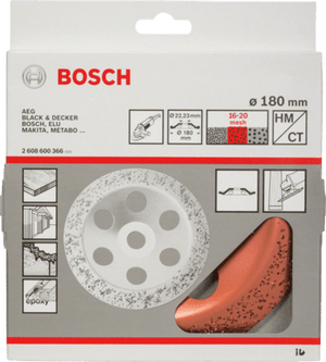 New Genuine Bosch 2608600366 Carbide Grinding Head, 180 mm For large angle