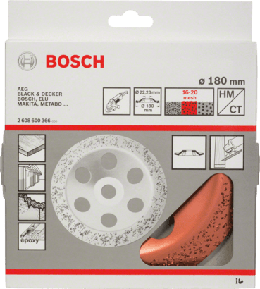 New Genuine Bosch 2608600366 Carbide Grinding Head, 180 mm For large angle