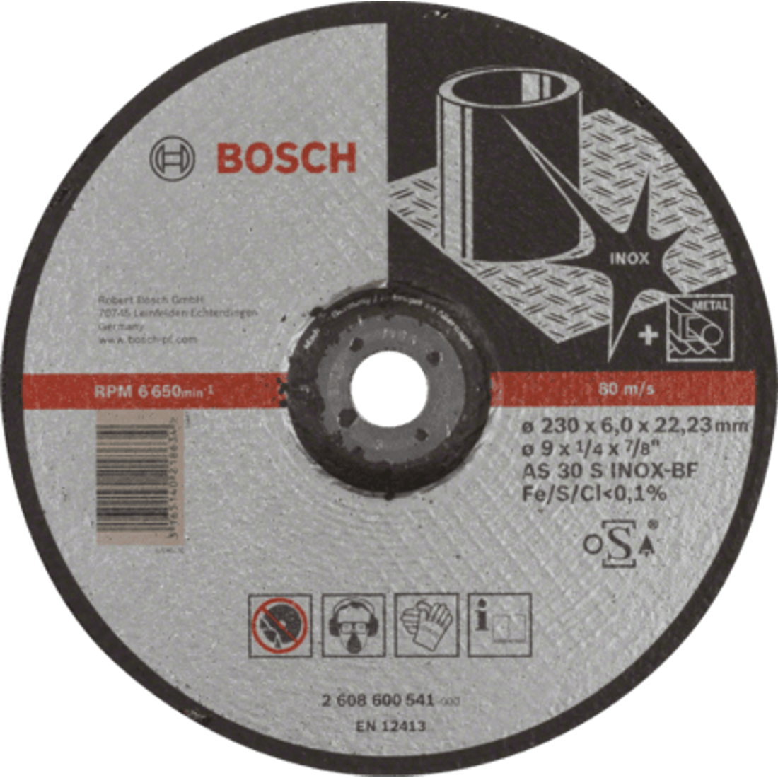 New Genuine Bosch 2608600541 Expert for Inox Grinding Disc For large angle