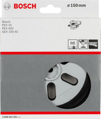 New Genuine Bosch 2608601051 6-Hole Sanding Pad For random orbital sanders