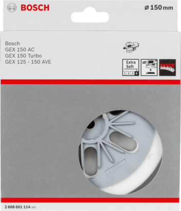 New Genuine Bosch 2608601114 6-Hole Sanding Pad For random orbital sanders