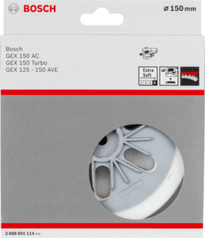 New Genuine Bosch 2608601114 6-Hole Sanding Pad For random orbital sanders