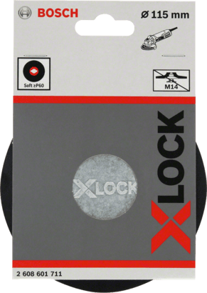 New Genuine Bosch 2608601711 X-LOCK Backing Pad Soft For small angle grinders