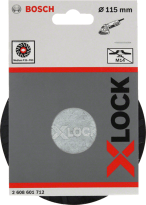 New Genuine Bosch 2608601712 X-LOCK Backing Pad Medium For small angle grinders