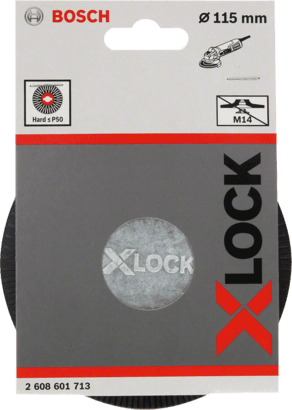 New Genuine Bosch 2608601713 X-LOCK Backing Pad Hard For small angle grinders