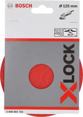 New Genuine Bosch 2608601722 X-LOCK Backing Pad Hook and Loop For small grinders