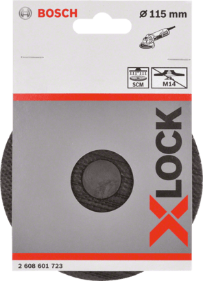 New Genuine Bosch 2608601723 X-LOCK SCM Backing Pad For small angle grinders