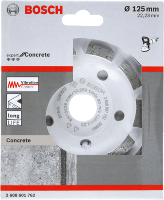 New Genuine Bosch 2608601762 Expert for Concrete Long Life Diamond Grinding Head