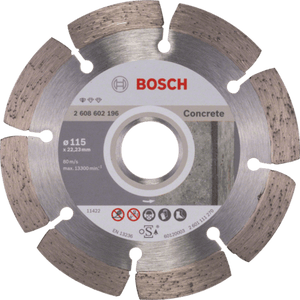 New Genuine Bosch 2608602196 Standard for Concrete Diamond Cutting Disc For