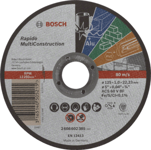 New Genuine Bosch 2608602385 Multi Construction Rapido Cutting Disc For small