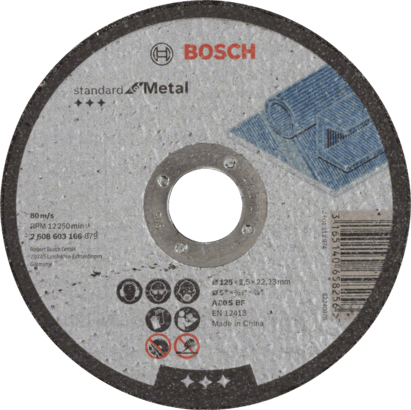 New Genuine Bosch 2608603166 Standard for Metal Cutting Disc For small angle