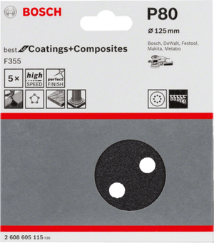 New Genuine Bosch 2608605115 F355 Best for Coatings and Composites For random