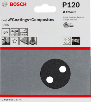 New Genuine Bosch 2608605117 F355 Best for Coatings and Composites For random