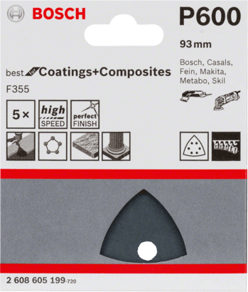New Genuine Bosch 2608605199 F355 Best for Coatings and Composites For delta