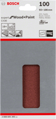 New Genuine Bosch 2608605323 C430 Expert for Wood and Paint For orbital sanders