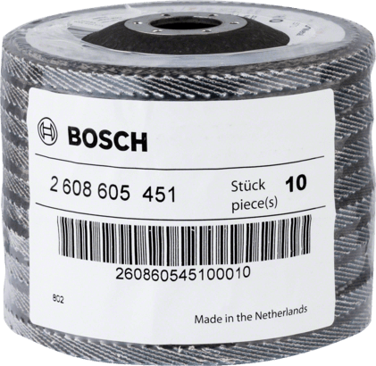 New Genuine Bosch 2608605451 X571 Best for Metal Flap Discs, Straight Version