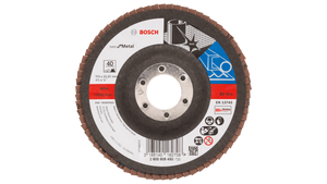 New Genuine Bosch 2608605451 X571 Best for Metal Flap Discs, Straight Version