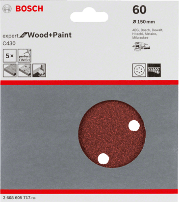 New Genuine Bosch 2608605717 C430 Expert for Wood and Paint For random orbital