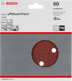 New Genuine Bosch 2608605717 C430 Expert for Wood and Paint For random orbital
