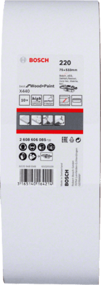 New Genuine Bosch 2608606085 X440 Best for Wood and Paint For belt sanders