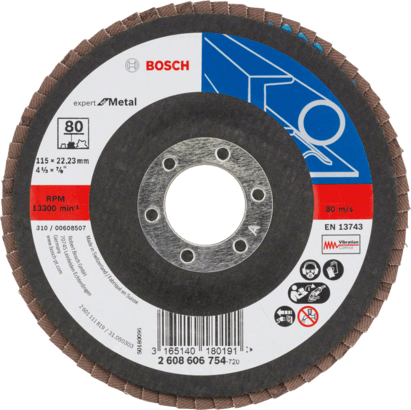 New Genuine Bosch 2608606754 X551 Expert for Metal Flap Discs, Angled Version
