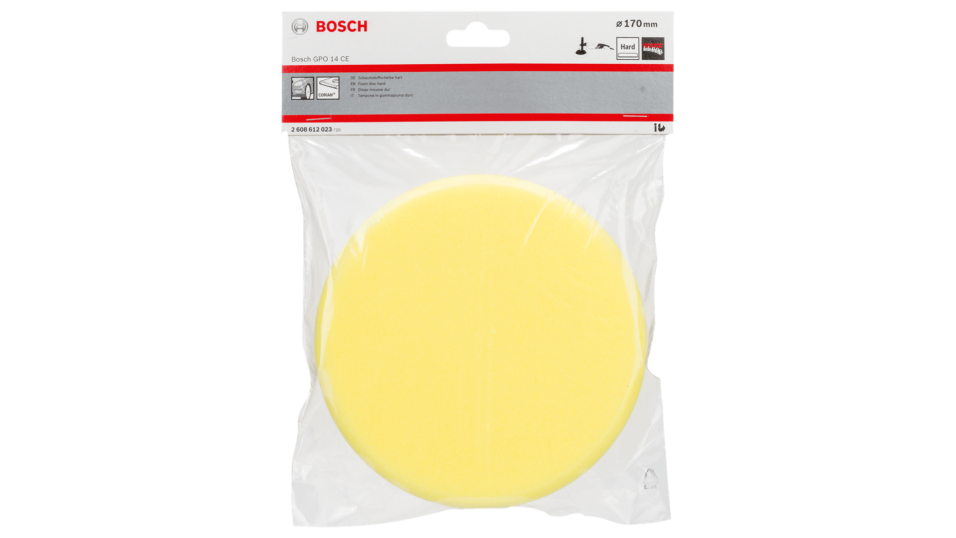 New Genuine Bosch 2608612023 Foam Disc Hard For polishers