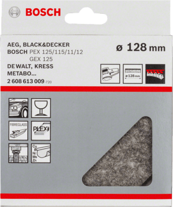 New Genuine Bosch 2608613009 Polishing Felt For random orbital sanders, For