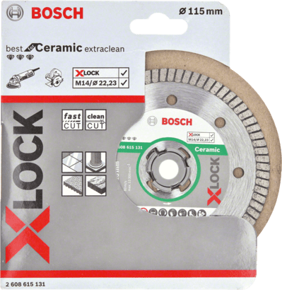 New Genuine Bosch 2608615131 X-LOCK Best for Ceramic Extra Clean Turbo Diamond