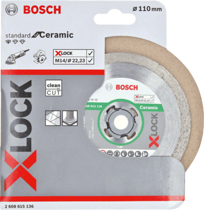 New Genuine Bosch 2608615136 X-LOCK Standard for Ceramic Diamond Cutting Disc