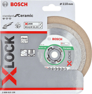 New Genuine Bosch 2608615136 X-LOCK Standard for Ceramic Diamond Cutting Disc