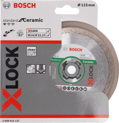 New Genuine Bosch 2608615137 X-LOCK Standard for Ceramic Diamond Cutting Disc