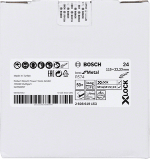 New Genuine Bosch 2608619153 X-LOCK R574 Best for Metal Fibre Sanding Disc For