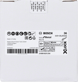 New Genuine Bosch 2608619154 X-LOCK R574 Best for Metal Fibre Sanding Disc For