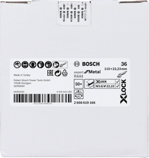 New Genuine Bosch 2608619166 X-LOCK R444 Expert for Metal Fibre Sanding Disc