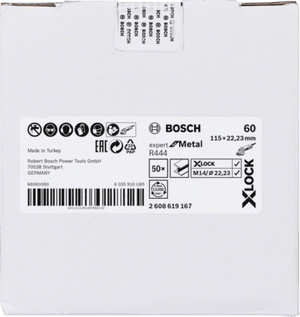 New Genuine Bosch 2608619167 X-LOCK R444 Expert for Metal Fibre Sanding Disc
