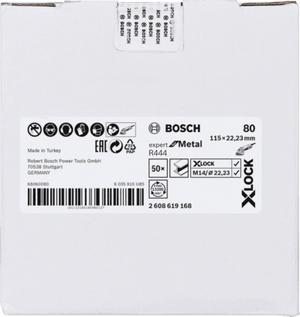 New Genuine Bosch 2608619168 X-LOCK R444 Expert for Metal Fibre Sanding Disc