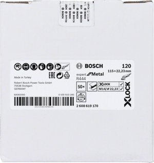 New Genuine Bosch 2608619170 X-LOCK R444 Expert for Metal Fibre Sanding Disc