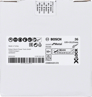 New Genuine Bosch 2608619172 X-LOCK R444 Expert for Metal Fibre Sanding Disc