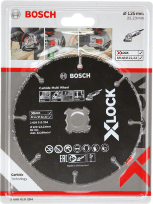 New Genuine Bosch 2608619284 X-LOCK Carbide Multi Wheel Cutting Disc For small