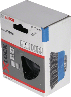 New Genuine Bosch 2608620726 X-LOCK Heavy for Metal Cup Brush, Knotted Wire For