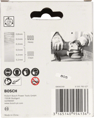 New Genuine Bosch 2608620726 X-LOCK Heavy for Metal Cup Brush, Knotted Wire For