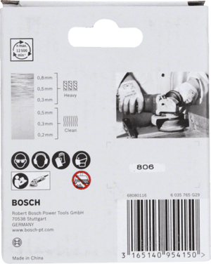 New Genuine Bosch 2608620729 X-LOCK Heavy for Inox Cup Brush, Knotted Wire For