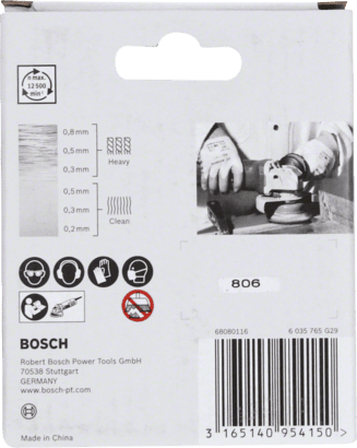 New Genuine Bosch 2608620729 X-LOCK Heavy for Inox Cup Brush, Knotted Wire For